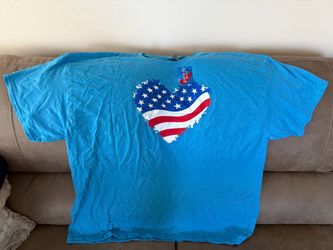 New With Tags Blue USA 3XL Shirt