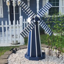 All Wood Hand Crafted Windmill