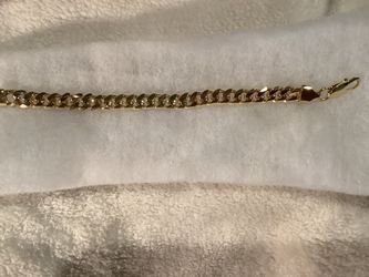 6MM CUBAN LINKED GOLD BRACELET FOR SALE