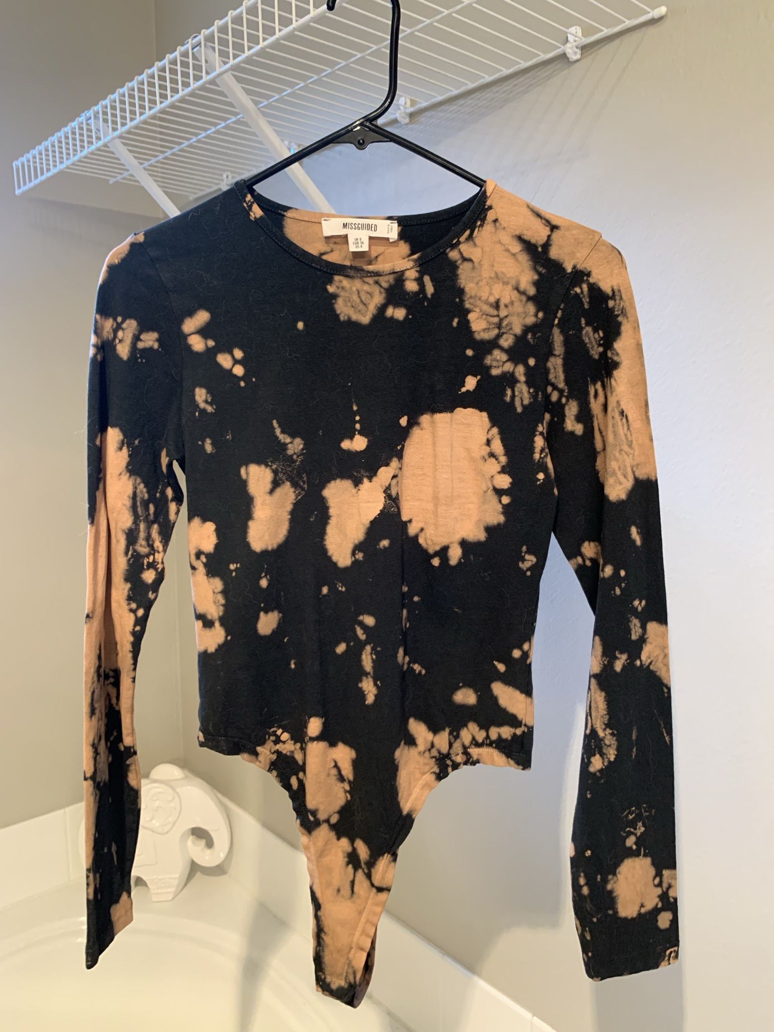 Missguided Bleach Tyedye Bodysuit