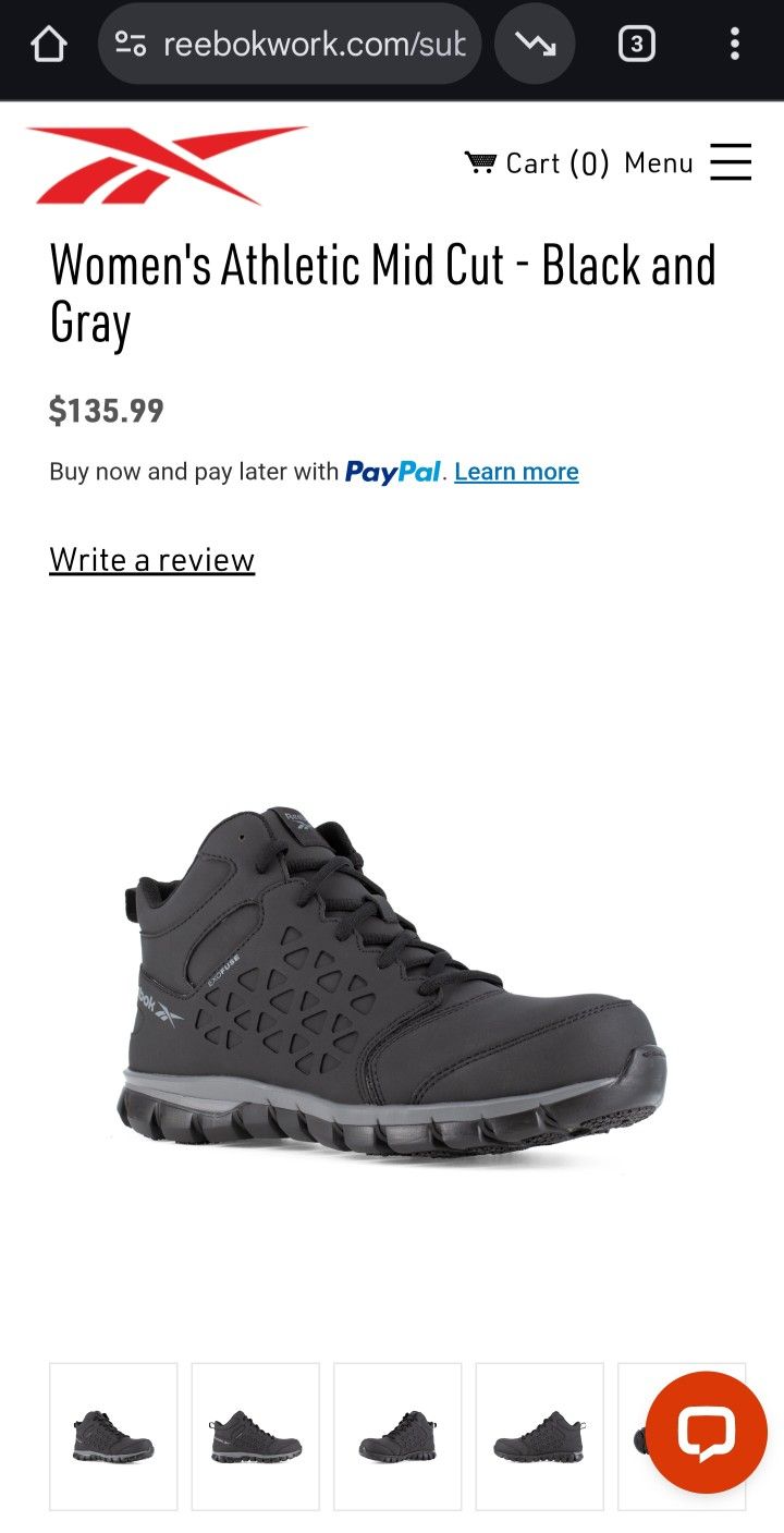 Reebok Work Shoes RB406 Size W7