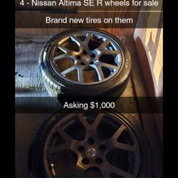 Nissan Altima SE R Wheels 