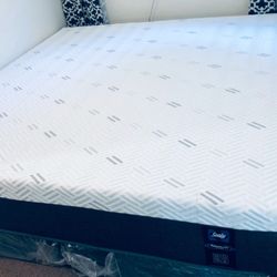 Set King Memory Foam Gel Thick+Box Spring Brand New Delivery Available All Cities 