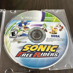 Sonic Free Riders Kinect Platinum Hits Xbox 360 Video Game 