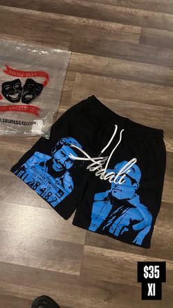 Asaali shorts , blue design, size XL fits like L