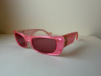 Gucci Pink Rectangular Sunglasses