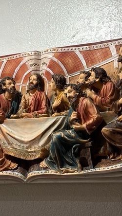 Vintage Last Supper 3D Wall Plaque