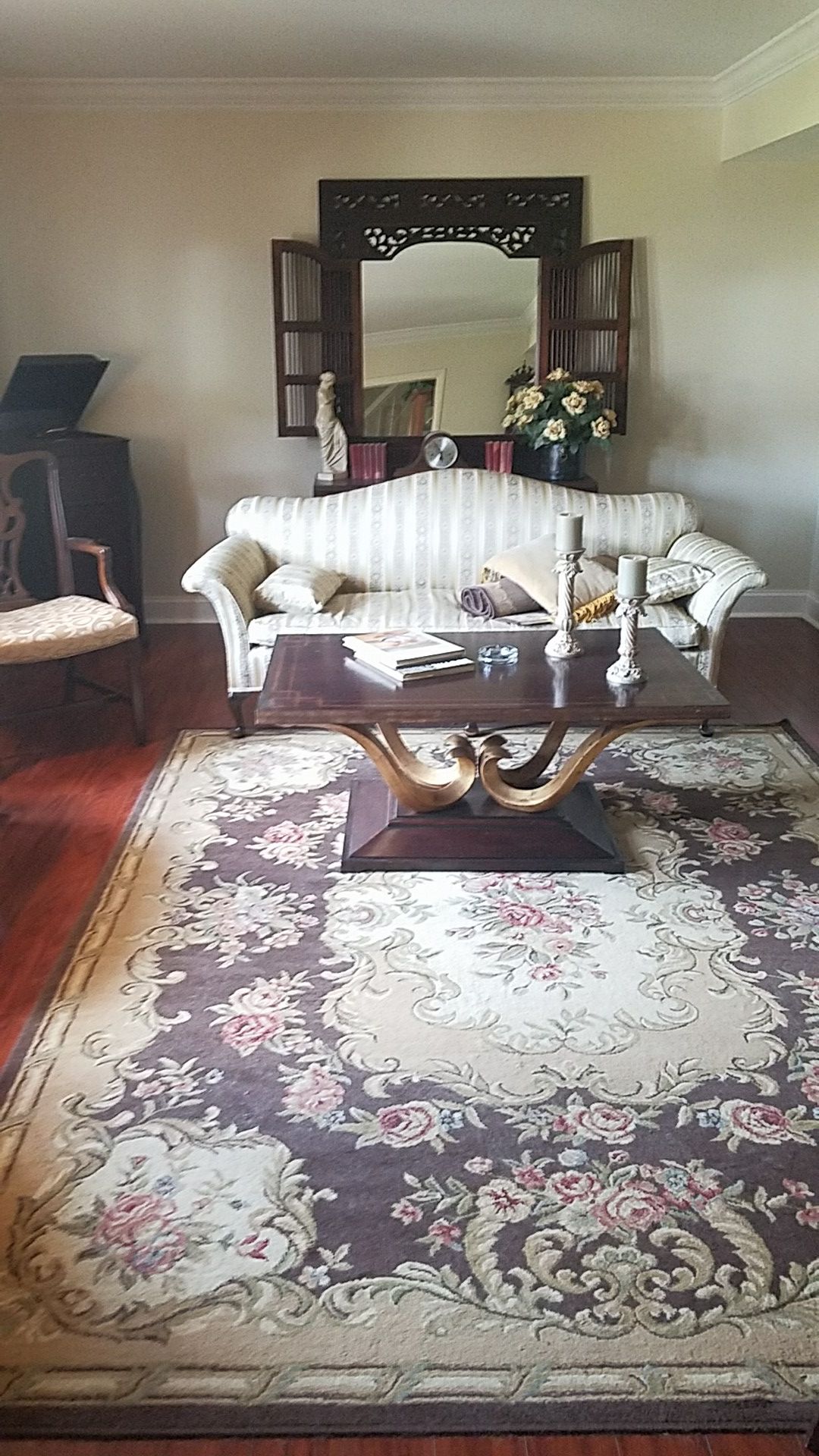 ,, entire living room of antique furniture