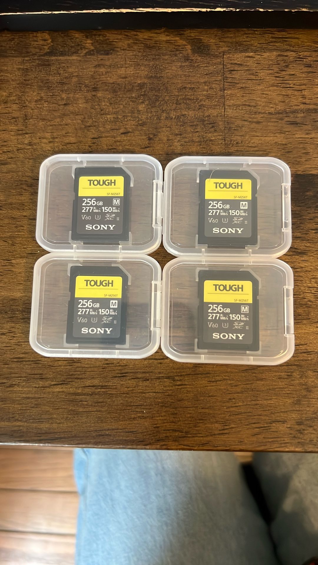 Sony Tough 256GB V60 SD Cards