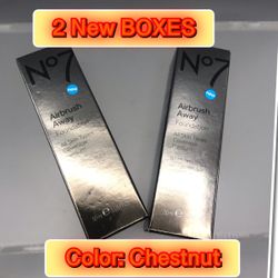 Brand New no7 make up Airbrush 2 boxes chestnut
