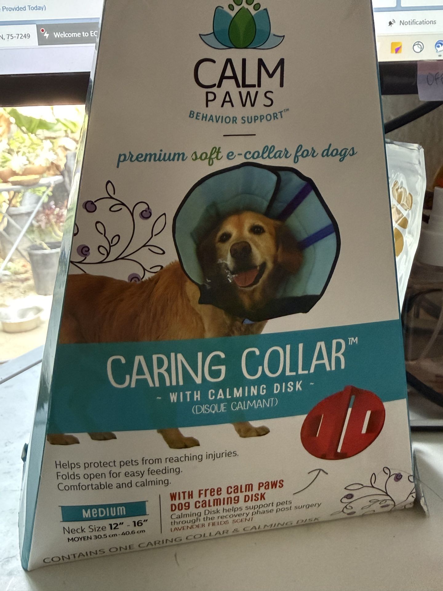 Dog calming collar
