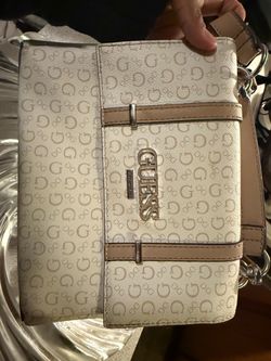 Guess purse white sheer