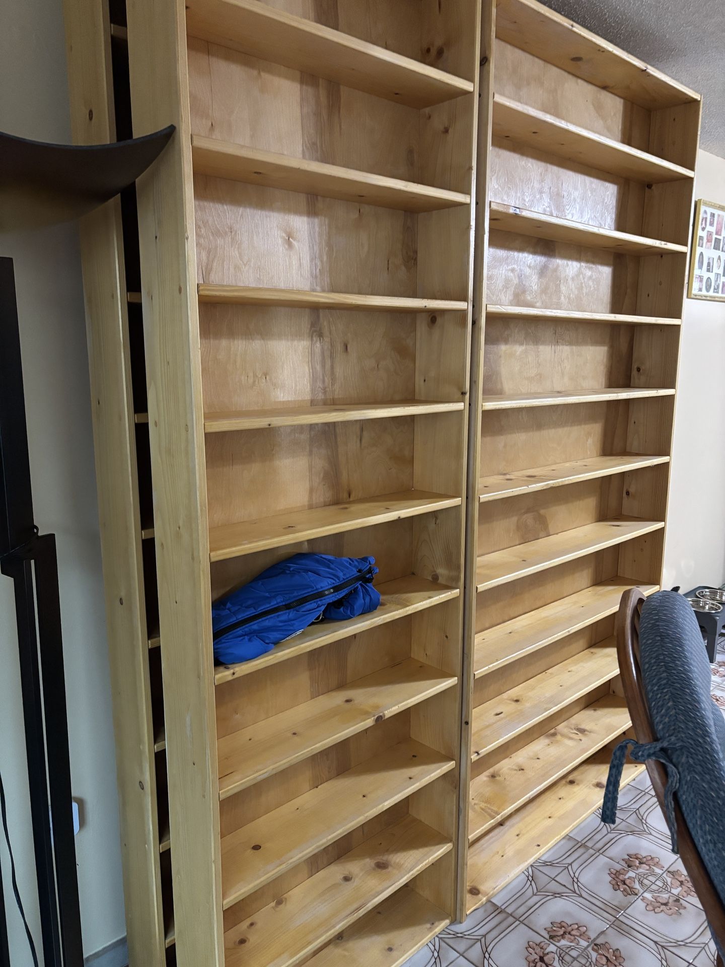 Four custom dvd/cd/vhs Wall Racks