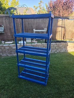 Plastic shelf