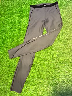 Black and gray legging with stripes
