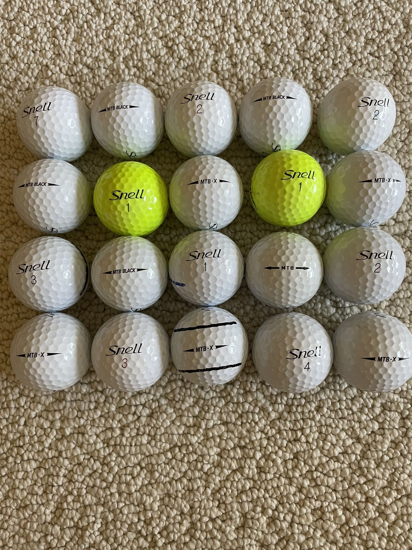 20 Used Snell Golf Balls