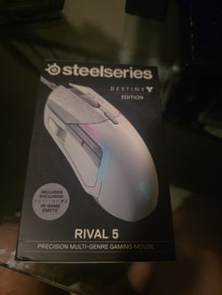 SteelSeries Rival 5 Destiny 2 Edition Wired Gaming Mouse - RGB, 9 Buttons, In Box