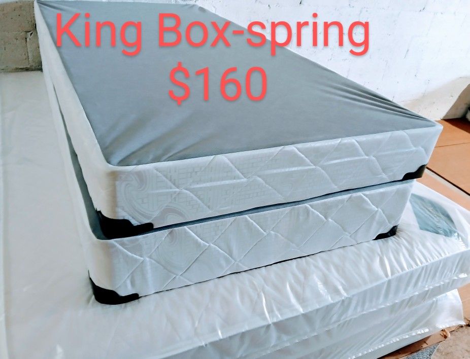 $160 King Box spring Brand New Free Delivery Same Day