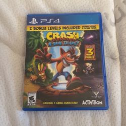 Crash Bandicoot N Sane Trilogy PS4 Game and Case
