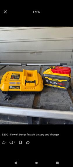 New DeWalt 60v flex 9.0ah battery and fast charger.....$200