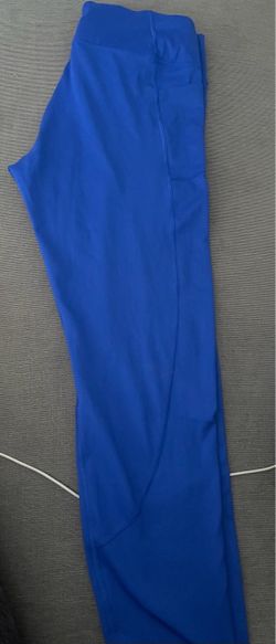 Victoria Secrets Royal Blue Athletic Leggings with Side Pocket