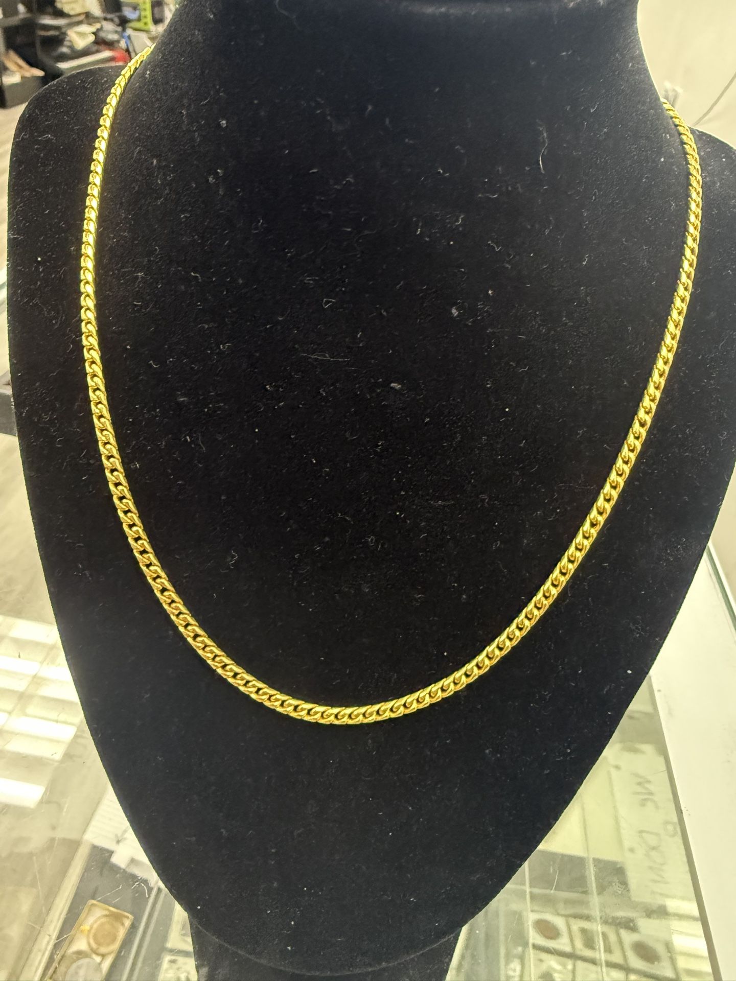 24kt .999 Solid Cuban Gold Chain 20inches 