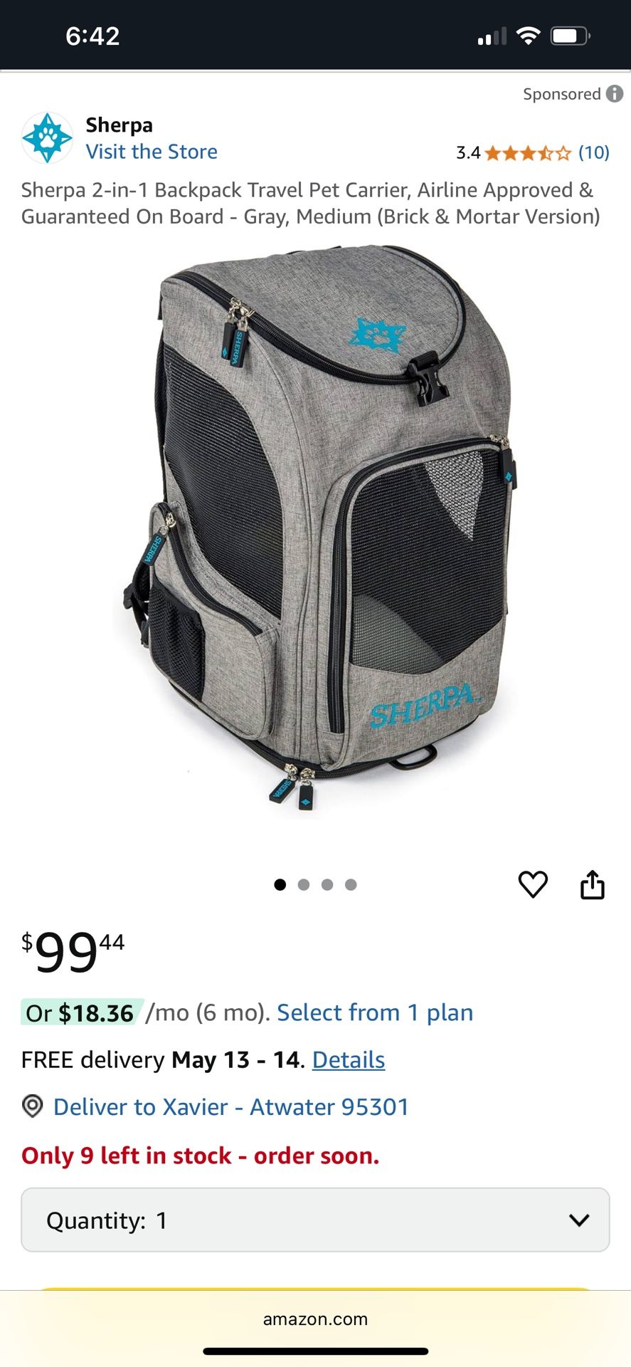 Dog Backpack