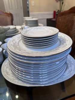 Somerset Blue Floral China Set