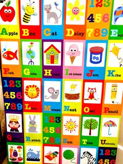 KIDS ROOM WALL DECOR (cloth fabric )(great SHAPE & CONDITION:10/10