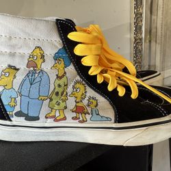 Vans x The Simpsons High-Top Sneakers – Black/White/Yellow