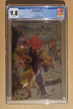 Thundercats 1 (CGC 9.8) NM/MT 

David Nakayama Variant cover G 

(2024)

Cert # ((contact info removed))