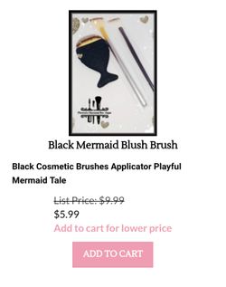 Black mermaid Blush Brush