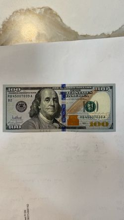 New uncirculated Trump signed 100 bill currency