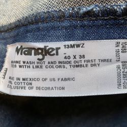 Wrangler Jeans 40 x 38