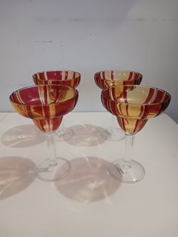 4 Piece Margarita/ Dessert Glass Set