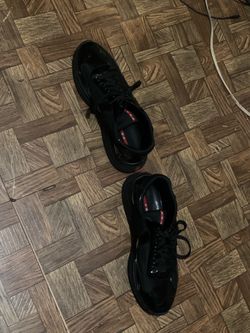 Prada Sneakers All Black Lace-Up