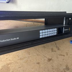 Black magic ATEM Production Studio 4K Video switcher With 2u Hard Case