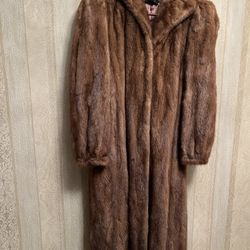 Brown Mink Fur Coat