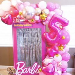 Barbie Party - Happy Birthday  - Balloons 