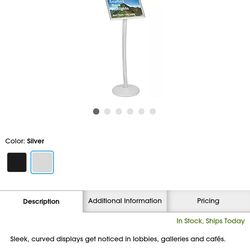 Heavy duty pedestal floor sign stand