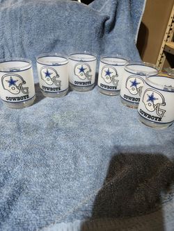 Dallas Cowboys Frosted Glass