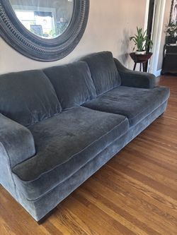 Free Blue-Gray 3-Seat Sofa
