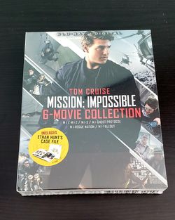 MISSION IMPOSSIBLE 6-MOVIE - BLURAY DISCS + DIGITAL