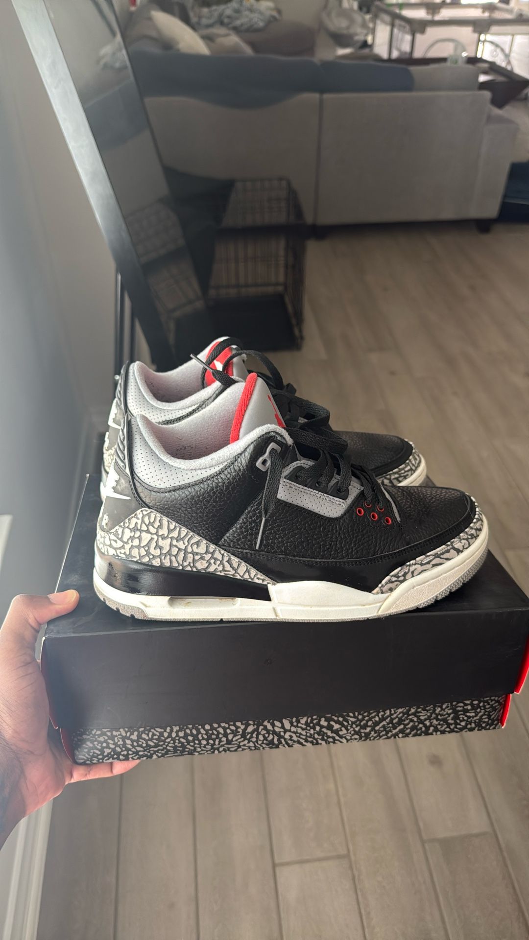 Air Jordan 3 Retro OG “Black Cement” (Size 9.5)