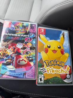 Mario Kart 8 Deluxe & Pokémon Let's Go Pikachu Nintendo Switch