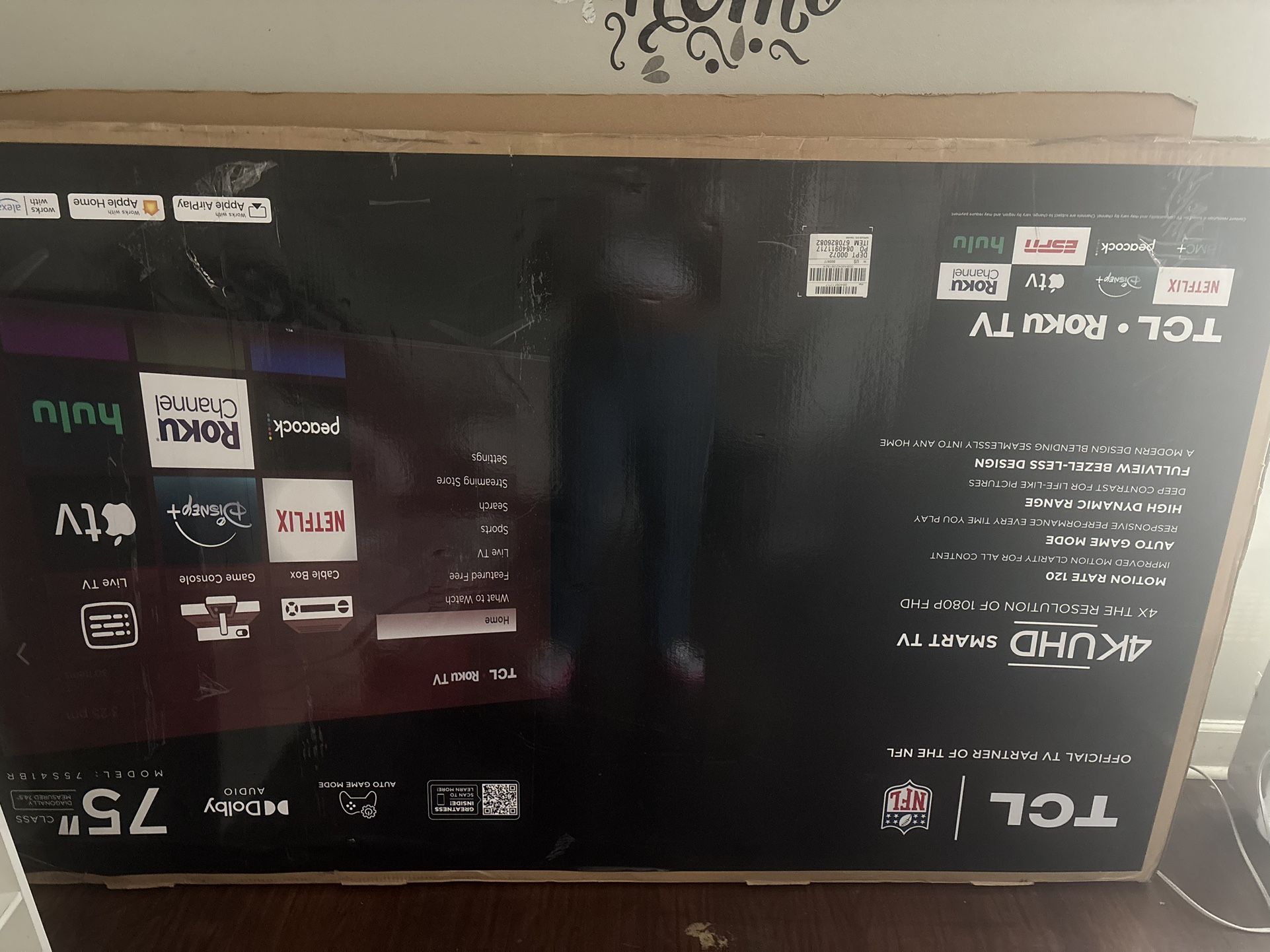 75in TCL tv