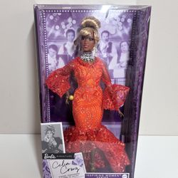 Barbie Signature Celia Cruz Inspiring Women Series Fashion Doll in Red Dress