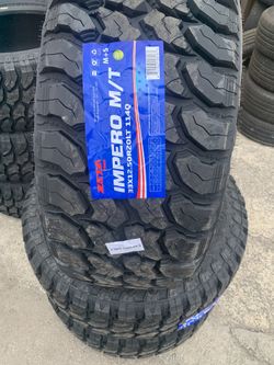 New tires all 4 mud terrain tires, 33x12.50-20 mounted and balance and alignment free finance available only $39 down 💯 cash price 🔥