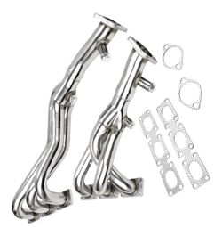 Stainless Steel Exhaust Manifold Header Compatible with BMW E46 98-06 323I 328I Z3-528I M54 E93 94