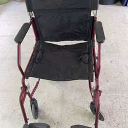 A Red Wheelchair 